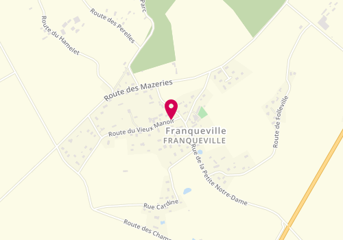 Plan de Nm Menuiserie, 4 Route du Vieux Manoir, 27800 Franqueville