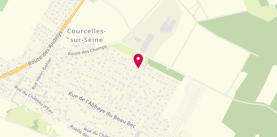 Plan de La Menuiserie de Courcelles, 43 Résidence Les Cigales, 27940 Courcelles-sur-Seine