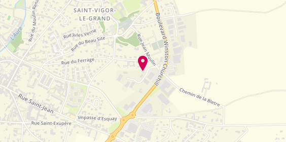 Plan de AV Menuiseries, Zone Artisanale Saint-Exupère Iii Rue Jean Moulin, 14400 Saint-Vigor-le-Grand