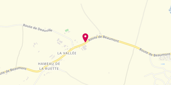 Plan de JEAN-PIERRE Pascal, 555 Route Beaumont, 14130 Reux