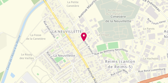 Plan de SAS Menuiserie Baritussio, 60 Rue Louis Pasteur la Neuvillette, 51100 Reims