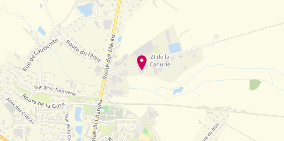 Plan de AML Menuiserie, Zone Industrielle la Canurie, 50250 La Haye