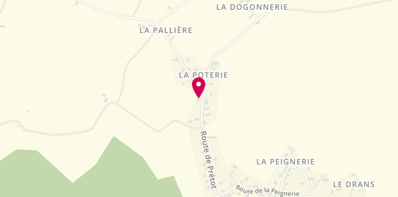 Plan de DAVID Sylvain, 48 Route de Pretot, 50250 Montsenelle