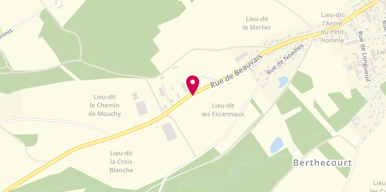 Plan de Ms Concept, 605 Route de Beauvais, 60370 Berthecourt