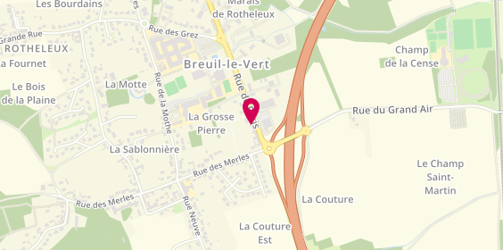Plan de Econom'Fermetures, 902 Route de Paris, 60600 Breuil-le-Vert