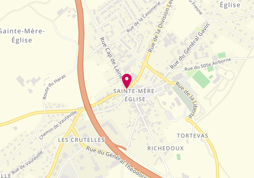 Plan de Fabrice Lenoir, Zone Artisanale Les Crutelles 6, 50480 Sainte-Mère-Église