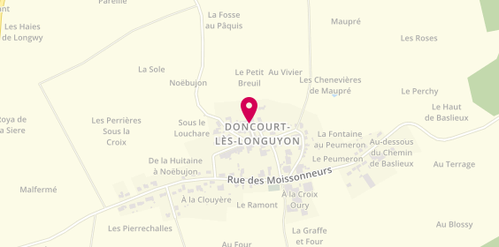 Plan de CJ Services, 8 Ter Rue de la Plaine, 54620 Doncourt-lès-Longuyon