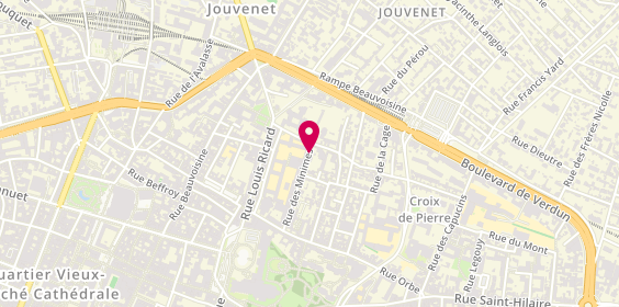 Plan de Atelier Croissant Corentin, 64 Rue des Minimes, 76000 Rouen