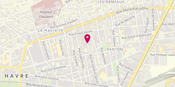 Plan de Saranovic Laurence, 82 Rue General Sarrail, 76600 Le Havre