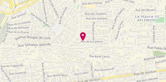 Plan de Chatillon Menuiserie, 43 Rue de la Laiterie, 76610 Le Havre