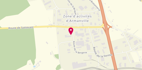 Plan de Leluan M.A.P (Menuiserie Agencement Plâtrerie), Zone Artisanale d'Armanville
35 Route de la Bergerie(Armanville), 50700 Valognes