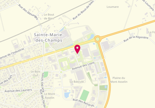 Plan de Miroiterie Fermetures Cauchoise, Zone Artisanale
100 Rue des Lièvres, 76190 Sainte-Marie-des-Champs
