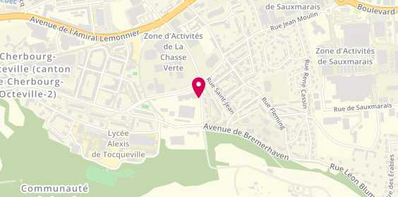 Plan de Map, 4 avenue Louis Lumière, 50100 Cherbourg-en-Cotentin