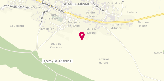 Plan de Menuiserie Legros, 126 Route Nationale, 08160 Dom-le-Mesnil