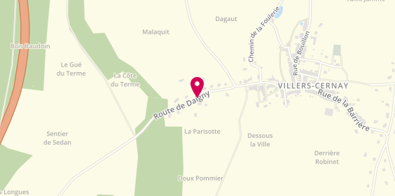 Plan de PIERRE Jean-Philippe, Villers Cernay Route Daigny, 08140 Bazeilles