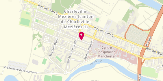 Plan de ANDRE Vincent, 14 Bis Rue Jules Raulin, 08000 Charleville-Mézières