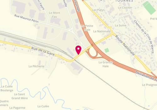 Plan de Bulcourt Aubry (STE), 28 Bis Rue de la Gare, 08090 Tournes