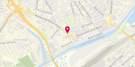 Plan de Huis clos, 84 Boulevard Victor Hugo, 02100 Saint-Quentin