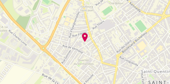 Plan de Burgeon, 154 Bis Rue Denfert Rochereau, 02100 Saint-Quentin