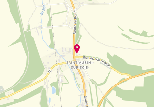 Plan de S.A.M, 895 Route de Rouen - Villa Mon Bon Repas, 76550 Saint-Aubin-sur-Scie