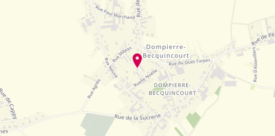 Plan de Dlp Menuiserie, 9 Rue du Bois Muguet, 80980 Dompierre-Becquincourt