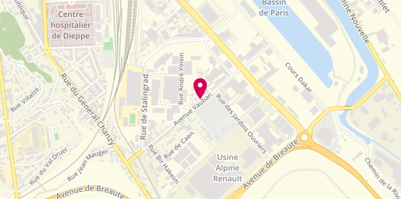 Plan de VANHEULE Jérôme, Immeuble Vauban E42
6 Rue Jacques Delestre, 76200 Dieppe