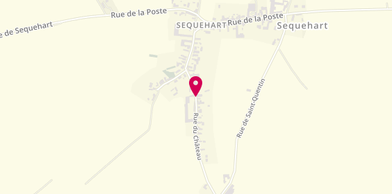 Plan de PEZIN Laurent, 135 Route du Chateau, 02420 Sequehart