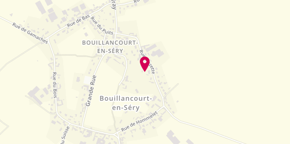 Plan de Letout Menuiserie Agencement, Rue Mazette, 80220 Bouillancourt-en-Séry