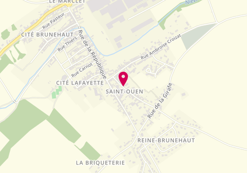 Plan de Menuiserie Bunout Alain, 13 Rue Vignacourt, 80610 Saint-Ouen
