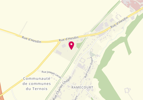 Plan de Miroiterie du Ternois, 670 Rue d'Hesdin, 62130 Ramecourt