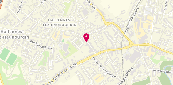 Plan de ETS Piras, 19 Rue Roger Salengro, 59320 Hallennes-lez-Haubourdin