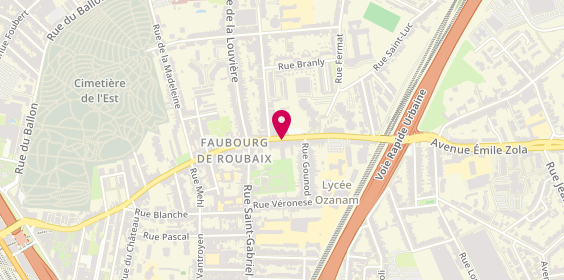 Plan de Entreprise Watteau, 188 Rue du Faubourg de Roubaix, 59000 Lille