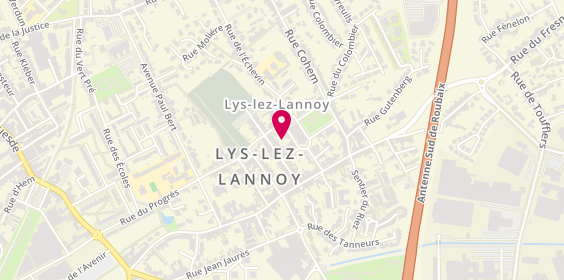 Plan de A.D Ouvertures, 5 Rue Jean Baptiste Lebas, 59390 Lys-lez-Lannoy